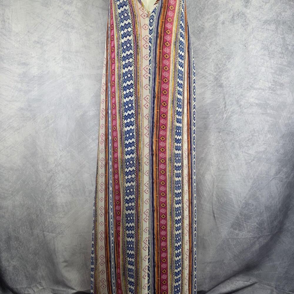 Misa Los Angeles Dress Womens Medium Multicolor Boho Maxi Spaghetti Strap USA - Picture 7 of 16